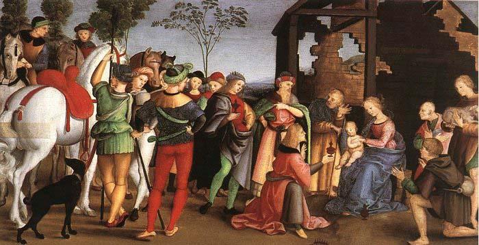 RAFFAELLO Sanzio The Adoration of the Magi oil painting image